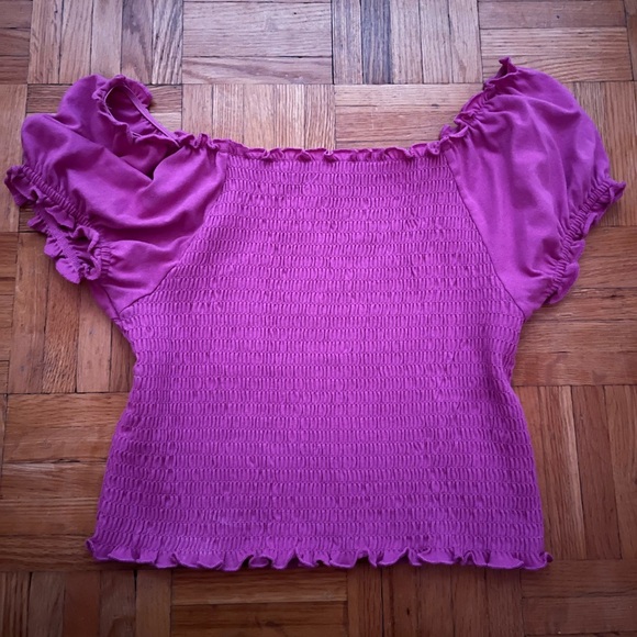 walmart Tops - PINK PREPPY CROP TOP